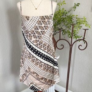 Patterned Spaghetti Strap Dress